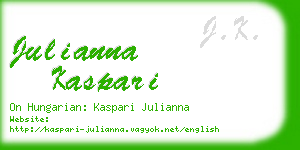 julianna kaspari business card